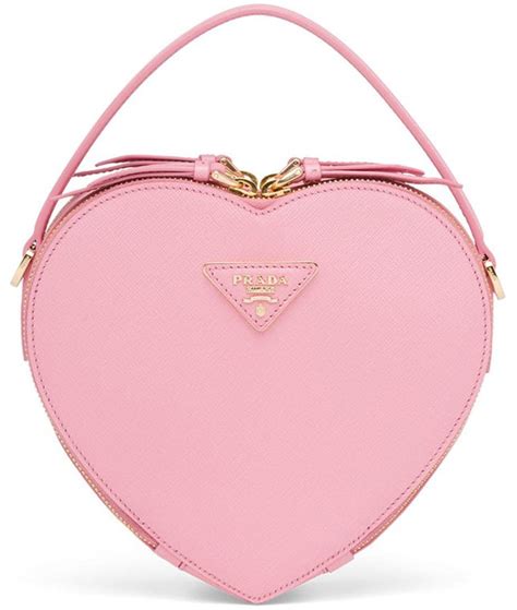 heart shaped pink prada bag|prada heart mini pouch.